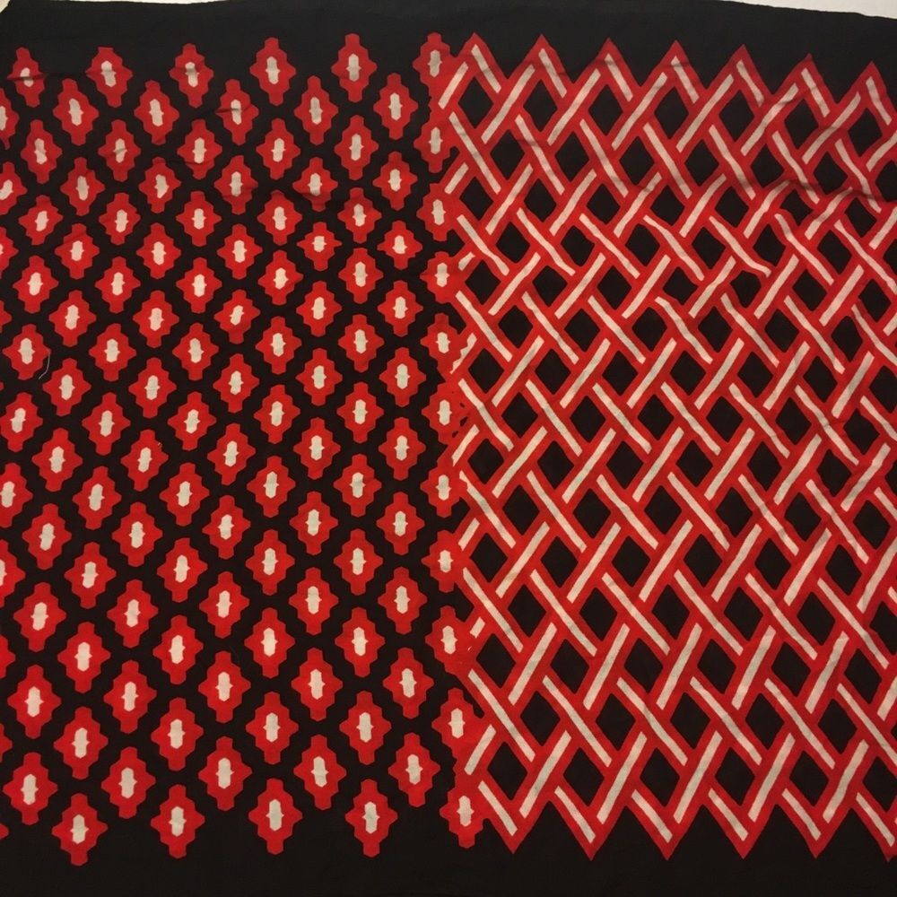 Mud Pie Red Black White Game Day Infinity Scarf